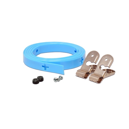 Crest Healthcare CleanGrip Anti-Ligature Tether with 2 Security Clips, blue, 6 ft 116607